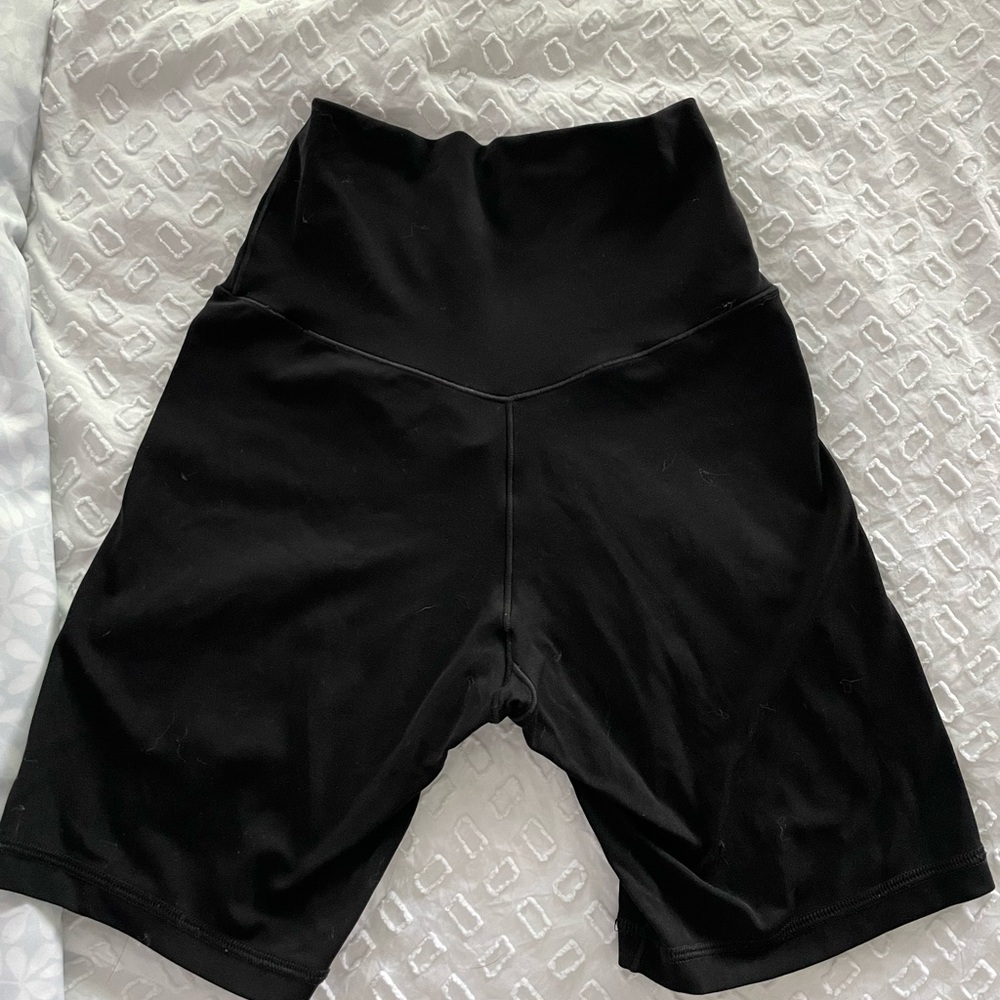 Aerie Black High-Waisted Bike Shorts